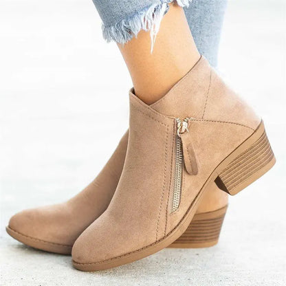 Elara Suede Enkellaarsjes